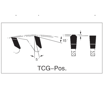 Nonferrous Aluminum TCT Circular Saw Blades Automatic Feed Triple Chip Grind Pos