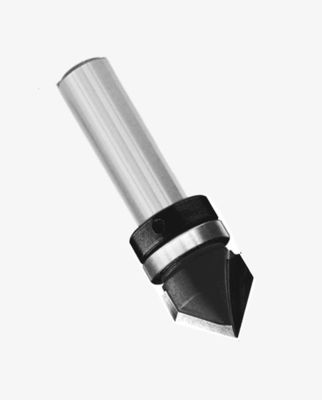 V-Groove Router Bits with Top Bearing for Clean Perfect Incisions, EN847-1 Compliant, Industrial Carbide Tips
