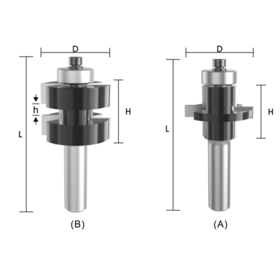 Solid Carbide Tongue And Groove Bits For Woodwork Milling With Router Table