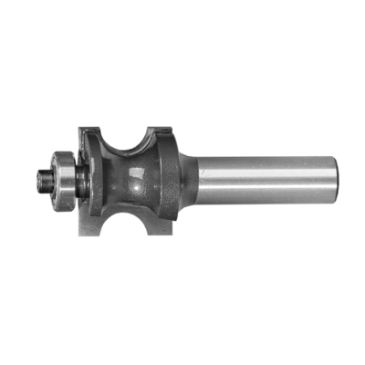 Tungsten Carbide Bullnose Router Bit With Bearing Guide Full Round Edge