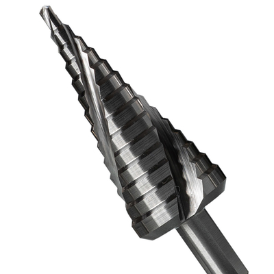 3 Flute HSS Step Drill Bit High Speed Steel Step Bit M2 M2Al Three Spiral Flute