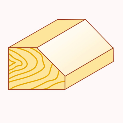 TCT 45 Degree Chamfer Router Bit 22.2mm Cutting Dia Laminate Trimming Bit