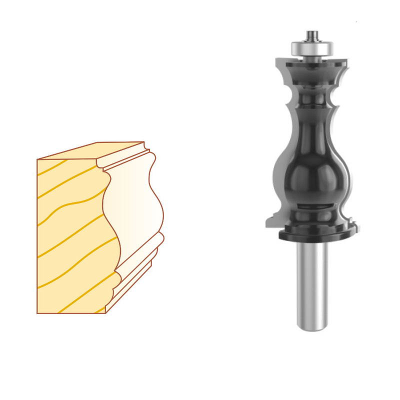 Mitered Door Frame Bits For Mirror Frames, Crown Moldings, Chair Rails