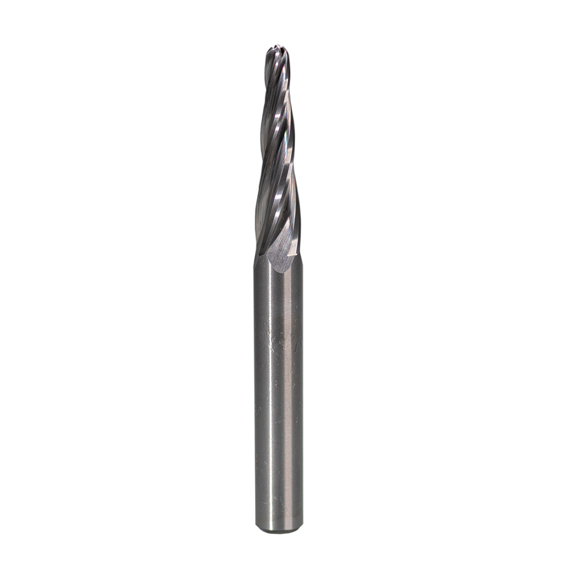 Three Flute 12.7mm Shank Dia CNC Carving Bit Carbide Spiral Upcut 3D Router Bit