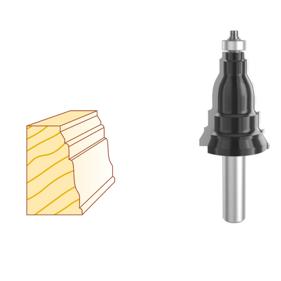 Mitered Door Frame Bits For Mirror Frames, Crown Moldings, Chair Rails