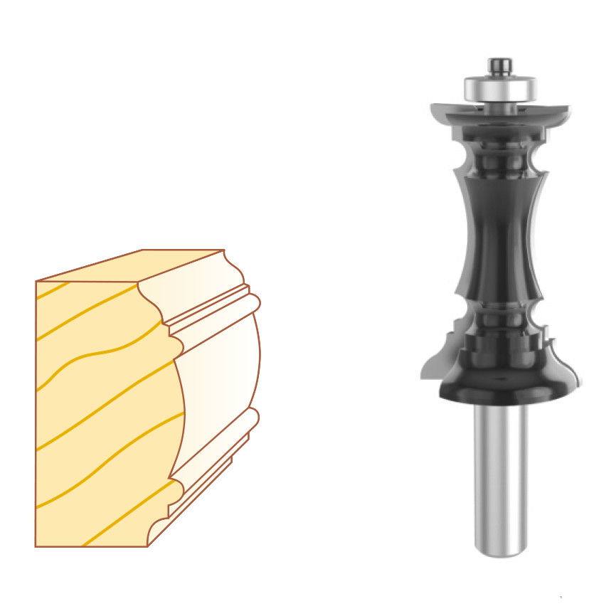 Mitered Door Frame Bits For Mirror Frames, Crown Moldings, Chair Rails
